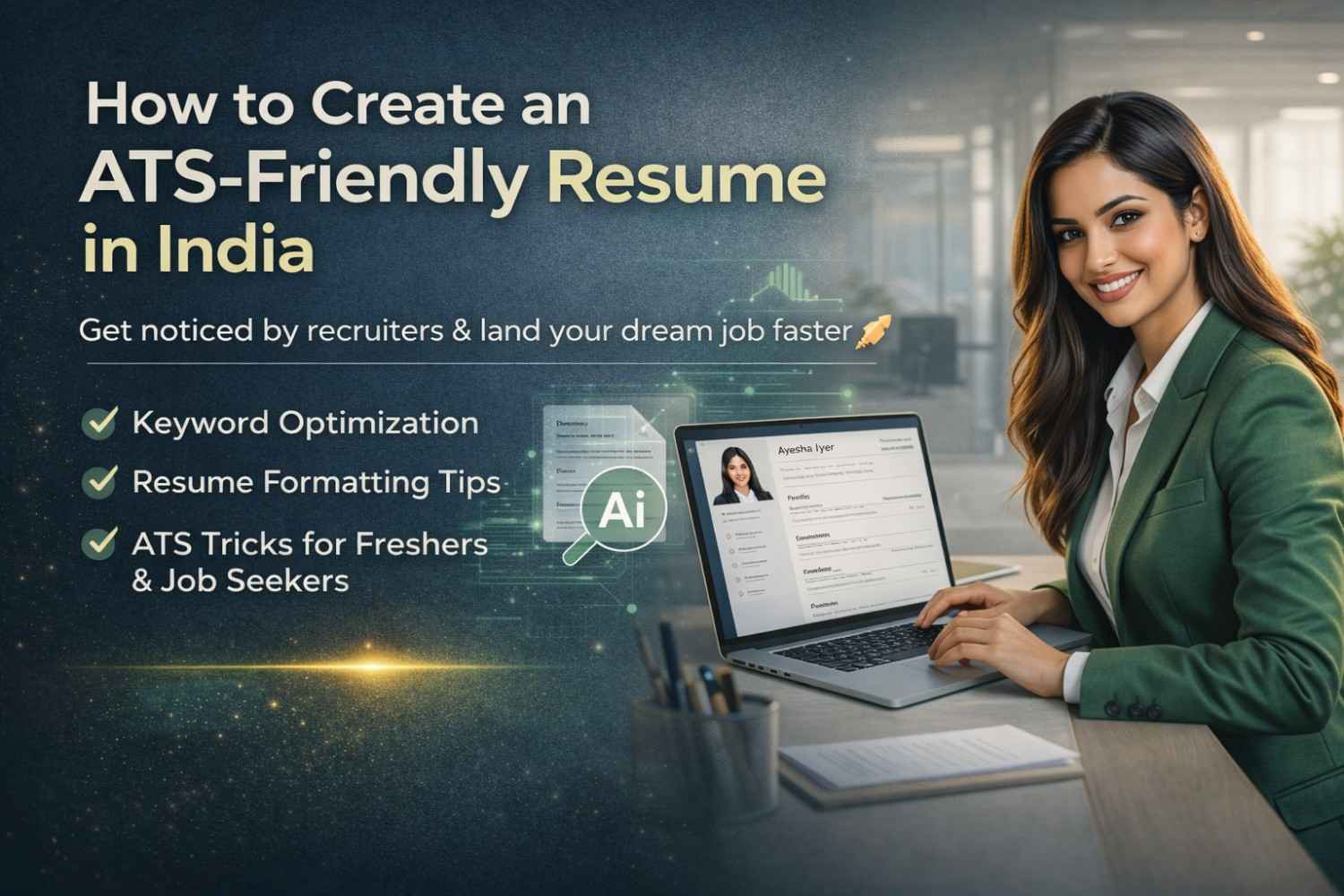 How to create ATS resume in India with job-ready tips and modern design