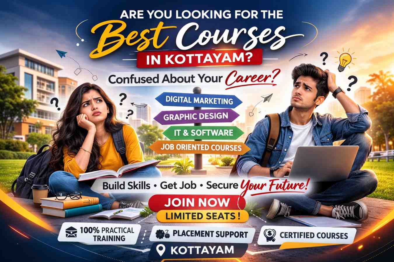 top Digital marketing, designing and admin courses in Kottayam for students