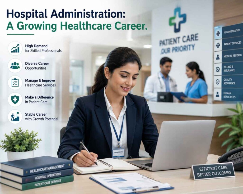 no.1 hospital administration course near kottayam