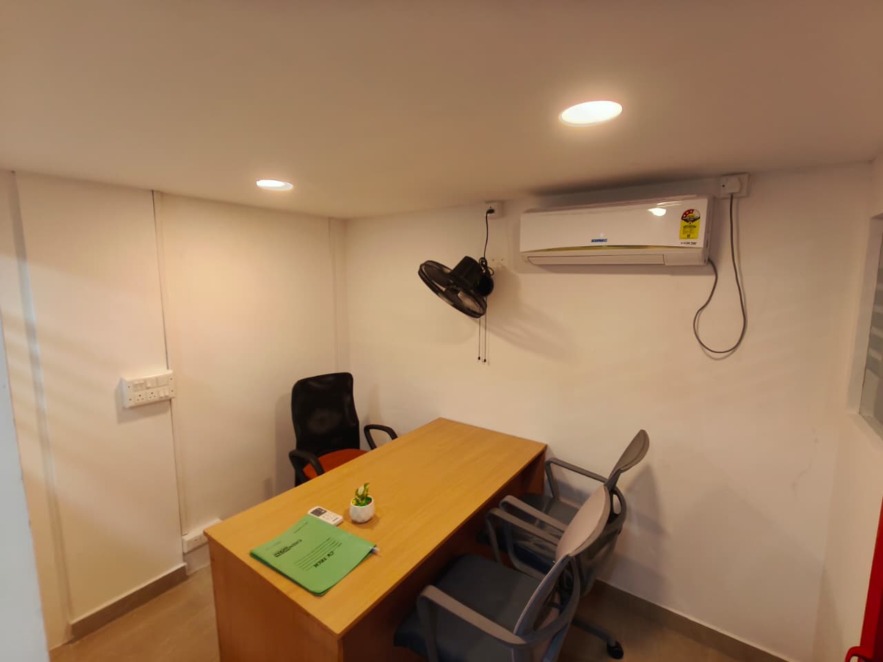 Modern reception area at CV Tech Kottayam professional training institute in Kottayam.